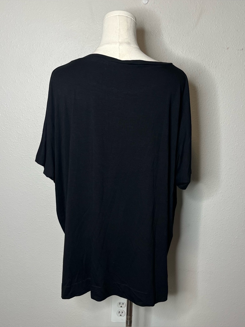 Ozai n Ku Abstract Print Spray Paint Oversized Boxy Shirt Artsy Lagenlook - Picture 2 of 7